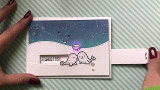 Pulltab Slider Switch  Lawn Fawn  Chibitronics  cardmaking tutorial [upl. by Duwad]