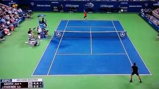 Sam Groth serve 147mph 2014 US Open [upl. by Lehcor]