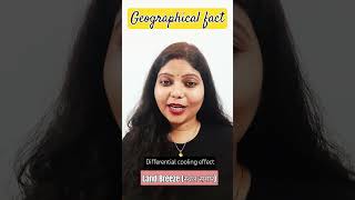 Land Breeze Geographical Facts Exploring Coastal Winds and Their Impact shorts geography viral [upl. by Fidellia]