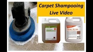 Carpet shampooing by TR101 amp TR103 Single Disk Machine [upl. by Phelia]