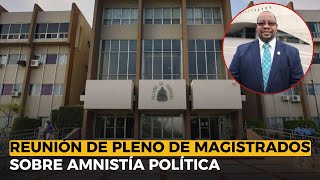 Reunión de pleno de magistrados sobre amnistía política [upl. by Fontana790]