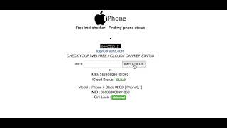 Free IMEI Check Carrier  imei check  iphone imei checker  carrier  unlock checker for iphone [upl. by Nodlew]