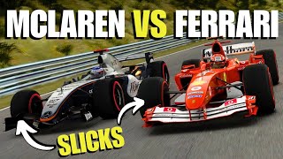 Can Ferraris F2004 beat McLarens MP420 at the Nürburgring [upl. by Nilyac]