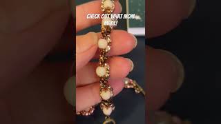 Crafting Charm DIY Beaded Bracelets by Mom [upl. by Leahsim728]