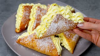 The familys favorite recipe Puff pastry dessert in just 10 minutes [upl. by Enyaht937]