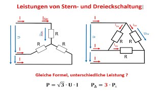 Leistungen der Stern und Dreieckschaltung im Vergleich  Elektrotechnik  Drehstromsystem [upl. by Osmo]