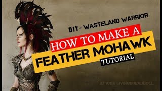 DIY Feather Mohawk  Headpiece Tutorial  LivingDreadDoll [upl. by Aivatnuhs640]