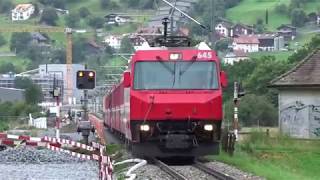 Rhätische Bahn Prättigau Teil 1  Ge 44 II und III auf der Strecke LandquartKlostersDavosSameden [upl. by Aicirtal884]