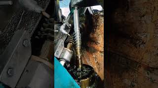 worm Shaft cutting on Hobbing machine gear wormgear cnc cncmachine tools forging toolboxgear [upl. by Ahtanoj]