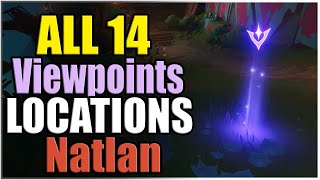 All 14 Natlan viewpoints Locations  Genshin Impact 50 [upl. by Naus]