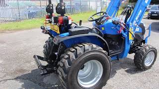 Just in Solis 3200 Compact Tractor 4 in 1 front loader  Clwyd Auction Centre [upl. by Sucramel]