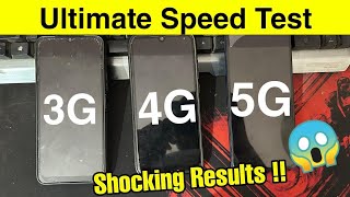 3G vs 4G vs 5G speed test live ftBSNL amp Jio  The Technologist [upl. by Wagoner]