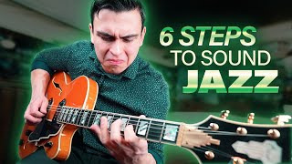 How to play jazz guitar for beginners 6 steps [upl. by Cacilia]