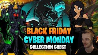 Black Friday Cyber Monday 10k Collection Chest Harvest Fest 2024 Adventure Quest Worlds AQW [upl. by Etakyram]