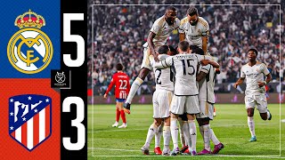 Real Madrid 53 Atlético de Madrid  HIGHLIGHTS  Spanish Super Cup [upl. by Amahs]