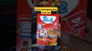 Cara memegang box susu zee [upl. by Clardy]