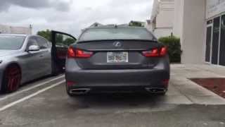 2014 Lexus GS350 F Sport Invidia FULL Exhaust [upl. by Wenonah]