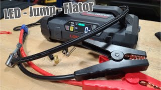 Very Interesting Inflator  Jump Starter  LED  Charger All In One [upl. by Notgnimer]