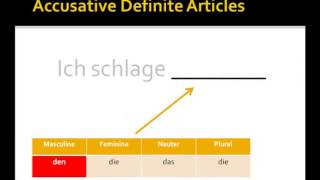 The Accusative Case in German [upl. by Guglielmo]