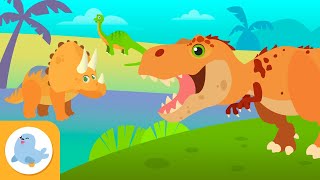 DINOSAURI per bambini 🦖 Carnivori erbivori e curiosi 🦕 Raccolta [upl. by Lucienne]