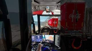 UPS driver hits Cola driver trucking ets2 eurotrucksimulator2 gaming fail shorts [upl. by Dhiren]