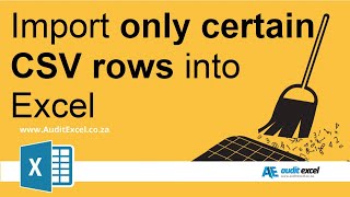 Import only certain rows of CSV into Excel [upl. by Anot]