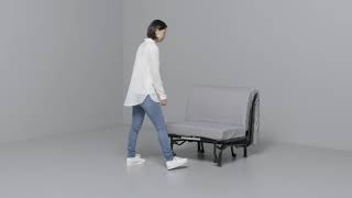 產品示範  LYCKSELE 單座位梳化床  LYCHSELE Chairbed Assembly [upl. by Yonah]