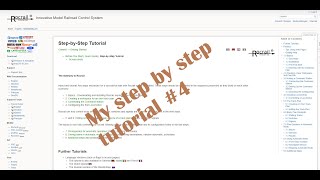 Rocrail My step by step tutorial 4 [upl. by Acireed]