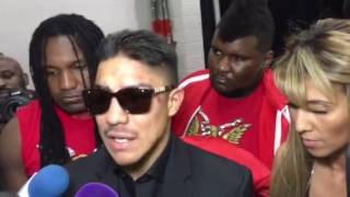 Vargas post st fight thanks mayweather [upl. by Collins]