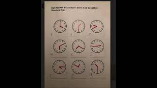 Test Klockans alla positioner Skriv [upl. by Hannala]