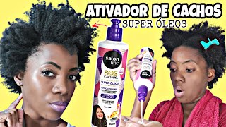 COMO DEFINIR CABELO CRESPO COM ATIVADOR DE CACHOS SUPER ÓLEOS NUTRITIVO Salon line [upl. by Lem]