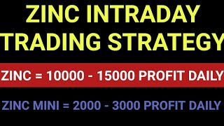 Mcx Zinc Intraday Trading Strategy  Zinc Mcx Strategy  Zinc Intraday Tips [upl. by Blount]