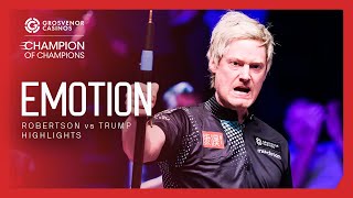 PASSIONATE  Robertson vs Trump EPIC in Group Final  Grosvenor Casinos Champion of Champions [upl. by Zere709]