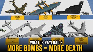 Heavy Bombers Payload Size Comparison 3D [upl. by Naujad]