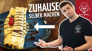 Crêpes in der Pfanne Zuhause selber machen [upl. by Annasoh16]