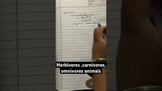 herbivores carnivores and omnivores animals youtubeshorts viralshort viralvideo [upl. by Obrien]