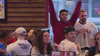 IU fans at Kilroys in downtown Indy react to Ohio State loss [upl. by Voccola]