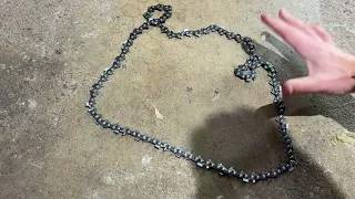 How To Easily Untangle Chainsaw Chain Remove Chain Loop Knots [upl. by Okuy81]