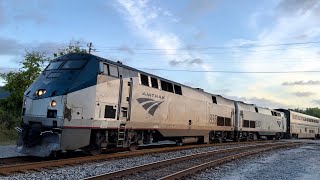 Amtrak GE P40DC 835 Leads Auto Train P05224 at Dennis St [upl. by Letnahs]