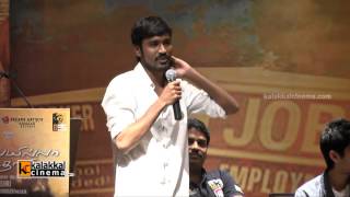 Dhanush at Velaiyilla Pattathari Movie Press Meet [upl. by Acisseg]