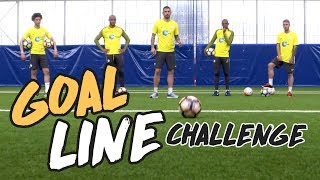 MAN CITY GOAL LINE CHALLENGE  Sane Kompany Kolarov Fernandinho amp Garcia [upl. by Christos]