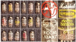 17 Guitar Preamp TUBES Comparison  Mullard JJ TAD Philips EHX TUNGSOL [upl. by Anaul]