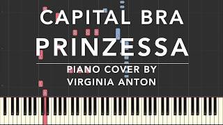 Capital Bra Prinzessa Piano Tutorial Instrumental Cover [upl. by Eatnoj]