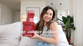 My Cartier Luxury Jewelry Collection  Review Prices Wear amp Tear [upl. by Rodger356]