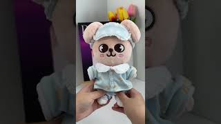 Dressing up PuppyM in our Strarry Cloud Dress  SKZOO kpop straykids skzoo [upl. by Gwenore]