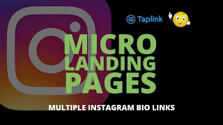 Taplink For Instagram  Micro Pages and Multiple Links In The Instagram Bio Quick Setup Guide [upl. by Ardnek]