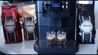 How to use Saecos New Royal OTC Super Automatic Espresso Machine Released in 2023 Review and Demo [upl. by Ebehp]