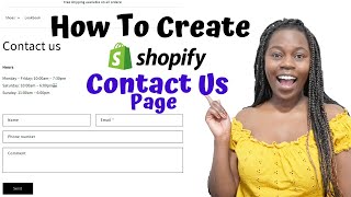 How To Create an Effective Contact Us Page  Shopify Contact Us Page [upl. by Delainey]