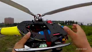 CUAV Pixhack V5 on Alzrc 420TBR Ardupilot Helicopter Test [upl. by Ahsirat841]