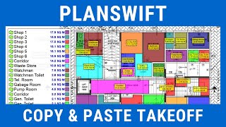 Planswift 10  Copy Paste Takeoff  Transfer Quantities  Level 2 Planswift Webinar  Plan Swift 90 [upl. by Nuawed]